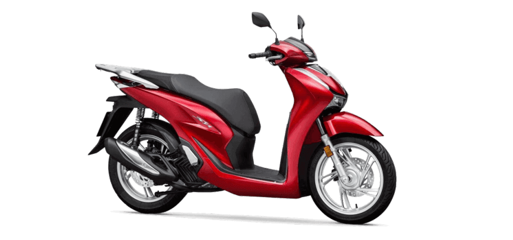 Red scooter from ATV Rental Zakynthos, ready for island exploration.